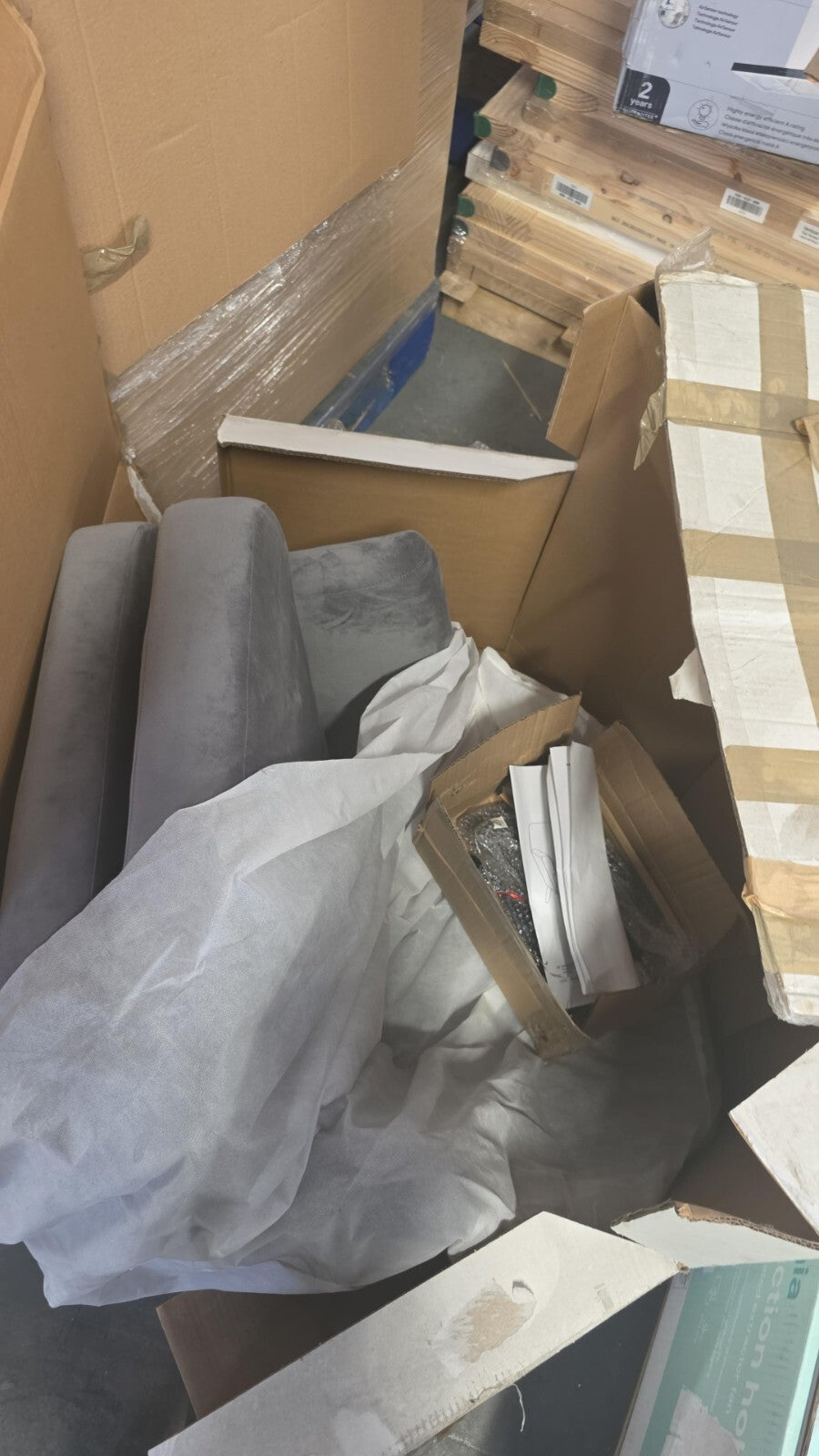 Kenver Dark grey Velvet effect Relaxer chair (H)895mm (W)720mm (D)735mm