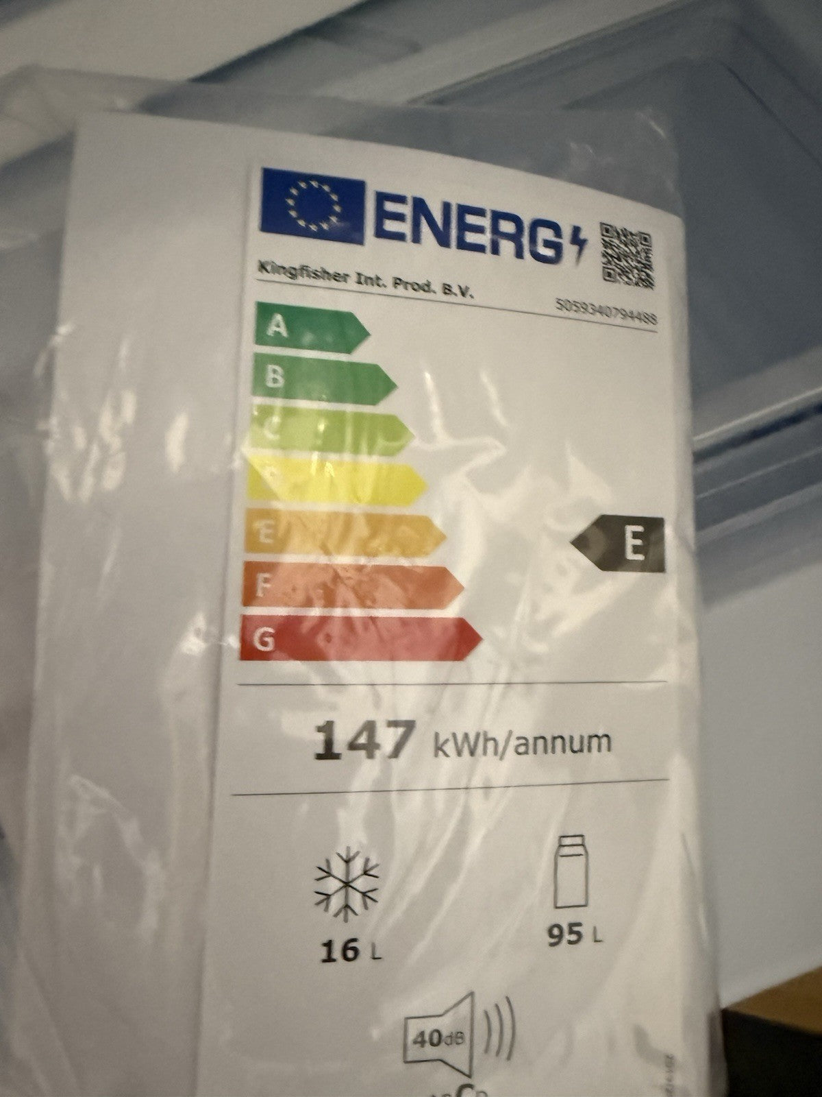 GoodHome GHBUFFUKa Classic Integrated Fridge Freezer - Gloss White