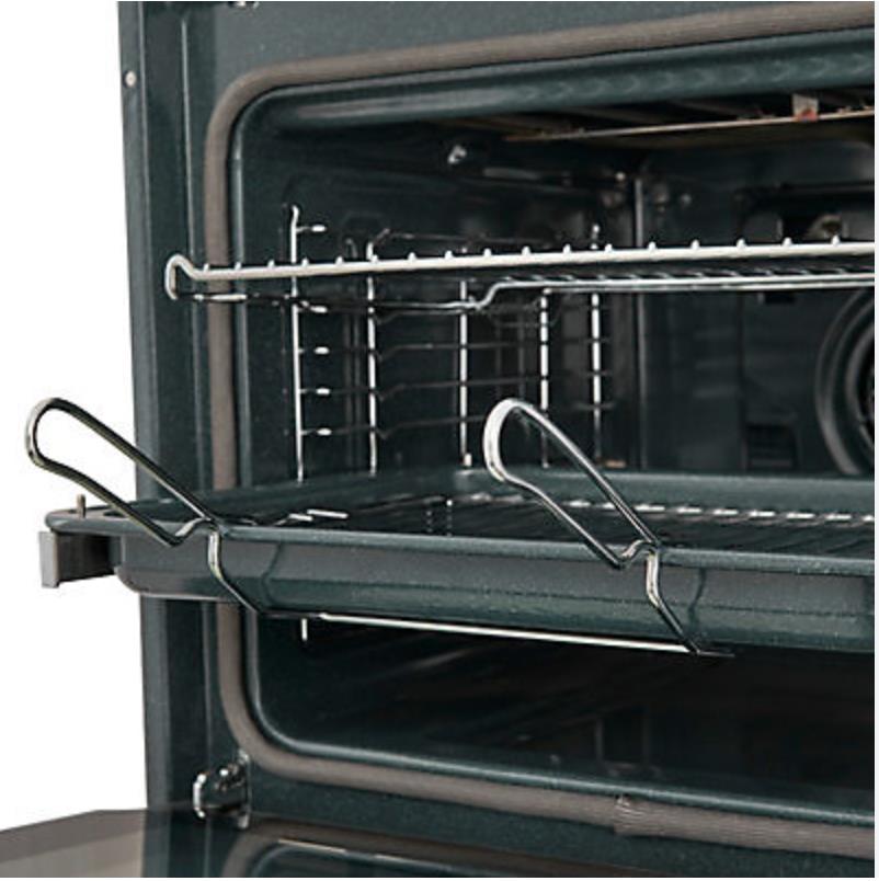 Cooke & Lewis CLPYSTa Built-in Single Pyrolytic Oven - Brushed Black & Grey