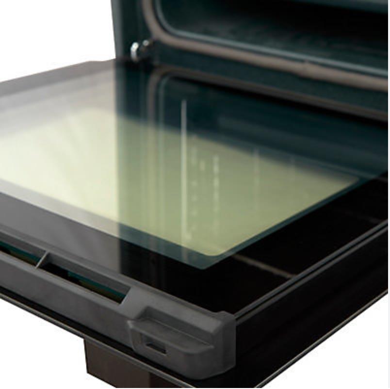 Cooke & Lewis CLPYSTa Built-in Single Pyrolytic Oven - Brushed Black & Grey