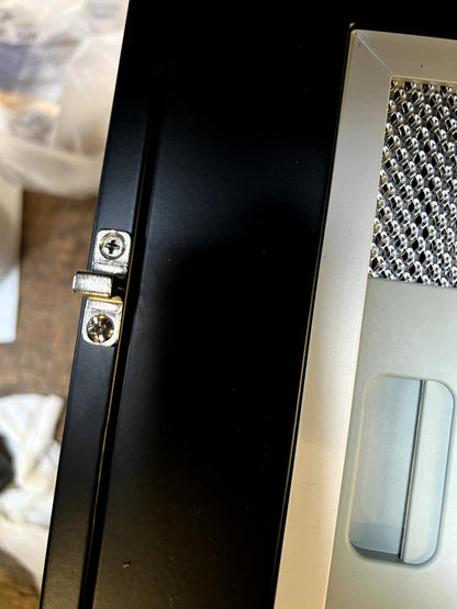 GoodHome AirSensor GHAG90ASBL Black steel & glass Angled Cooker hood (W)89.8cm -