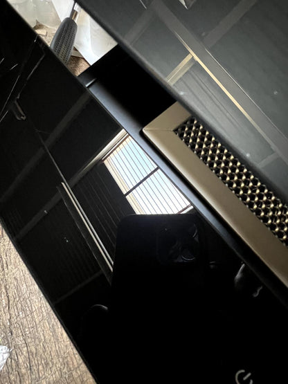 GoodHome AirSensor GHAG90ASBL Black steel & glass Angled Cooker hood (W)89.8cm -