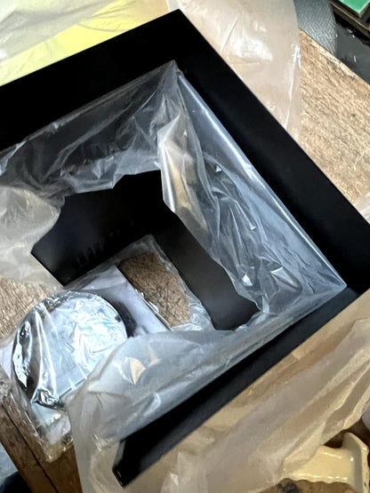 GoodHome AirSensor GHAG90ASBL Black steel & glass Angled Cooker hood (W)89.8cm -