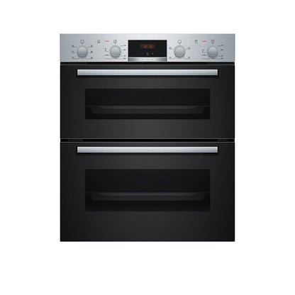 BOSCH Series 2 NBS113BR0B Electric Built-under Double Oven Stainless Steel /Used
