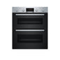 BOSCH Series 2 NBS113BR0B Electric Built-under Double Oven Stainless Steel /Used