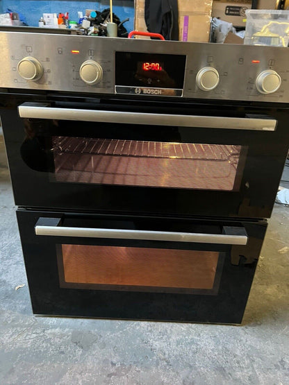 BOSCH Series 2 NBS113BR0B Electric Built-under Double Oven Stainless Steel /Used