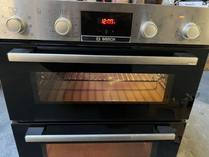 BOSCH Series 2 NBS113BR0B Electric Built-under Double Oven Stainless Steel /Used