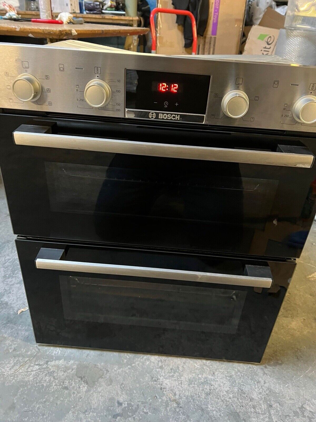 BOSCH Series 2 NBS113BR0B Electric Built-under Double Oven Stainless Steel /Used