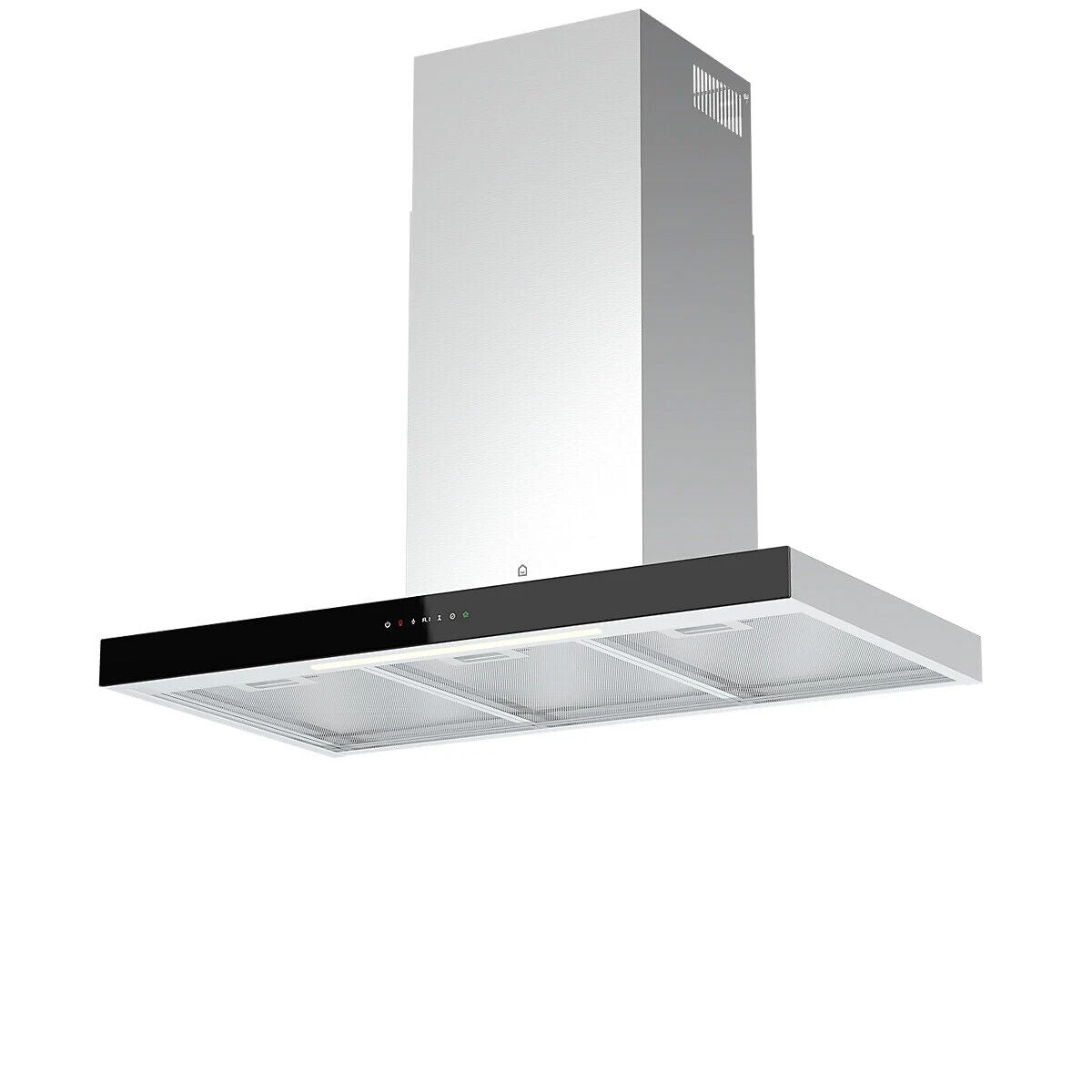 GoodHome AirSensor GHBH90ASBL Glass Box Cooker hood (W)90cm - Brushed stainless