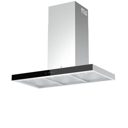 GoodHome AirSensor GHBH90ASBL Glass Box Cooker hood (W)90cm - Brushed stainless