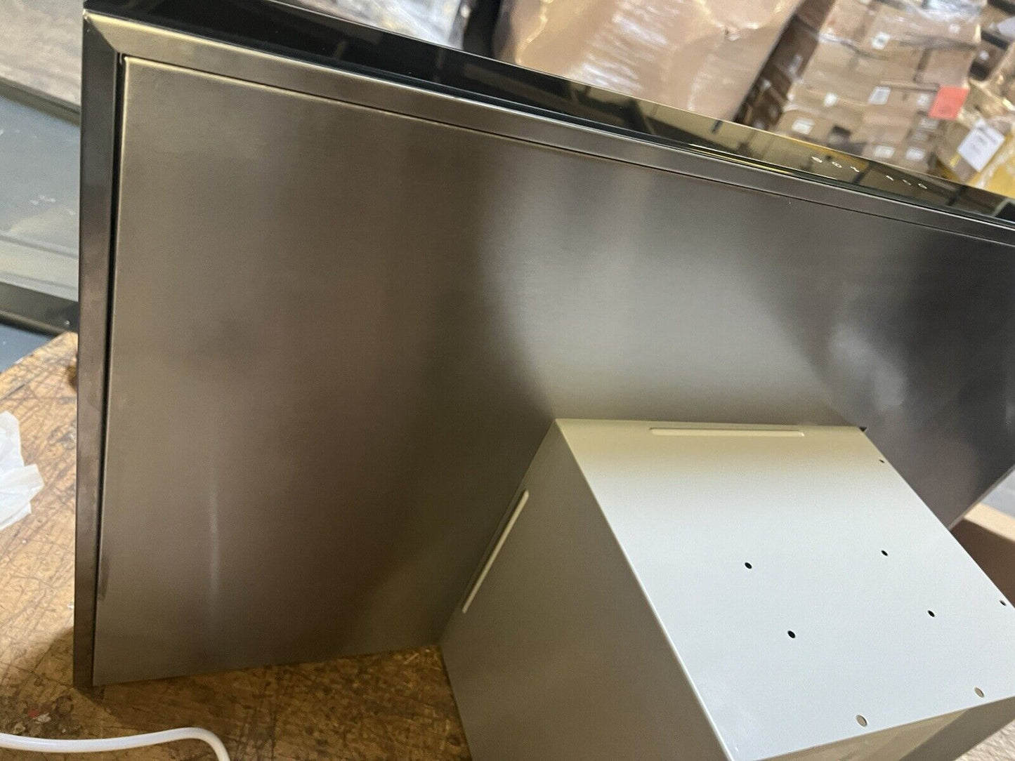 GoodHome AirSensor GHBH90ASBL Glass Box Cooker hood (W)90cm - Brushed stainless