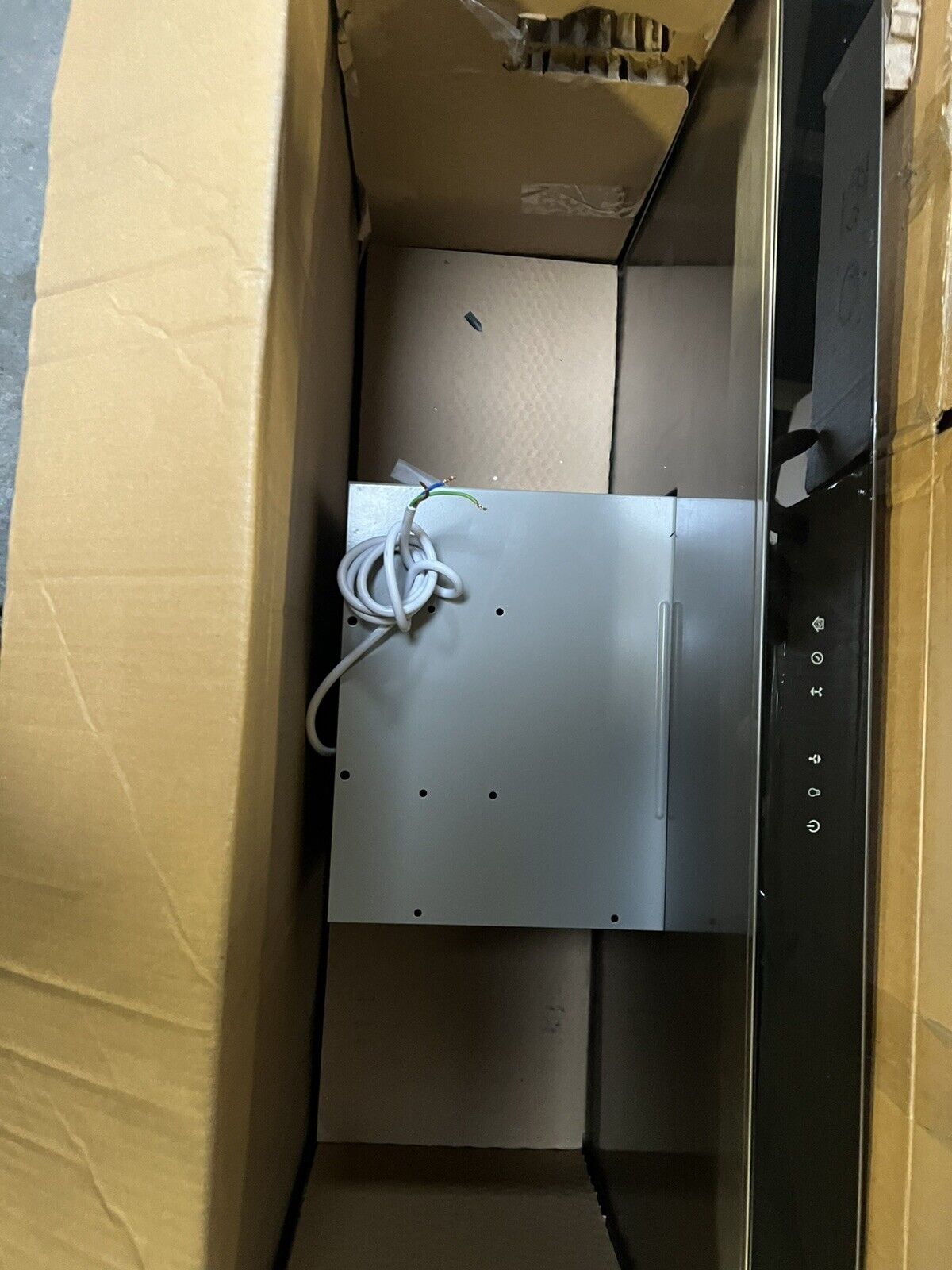 GoodHome AirSensor GHBH90ASBL Glass Box Cooker hood (W)90cm - Brushed stainless