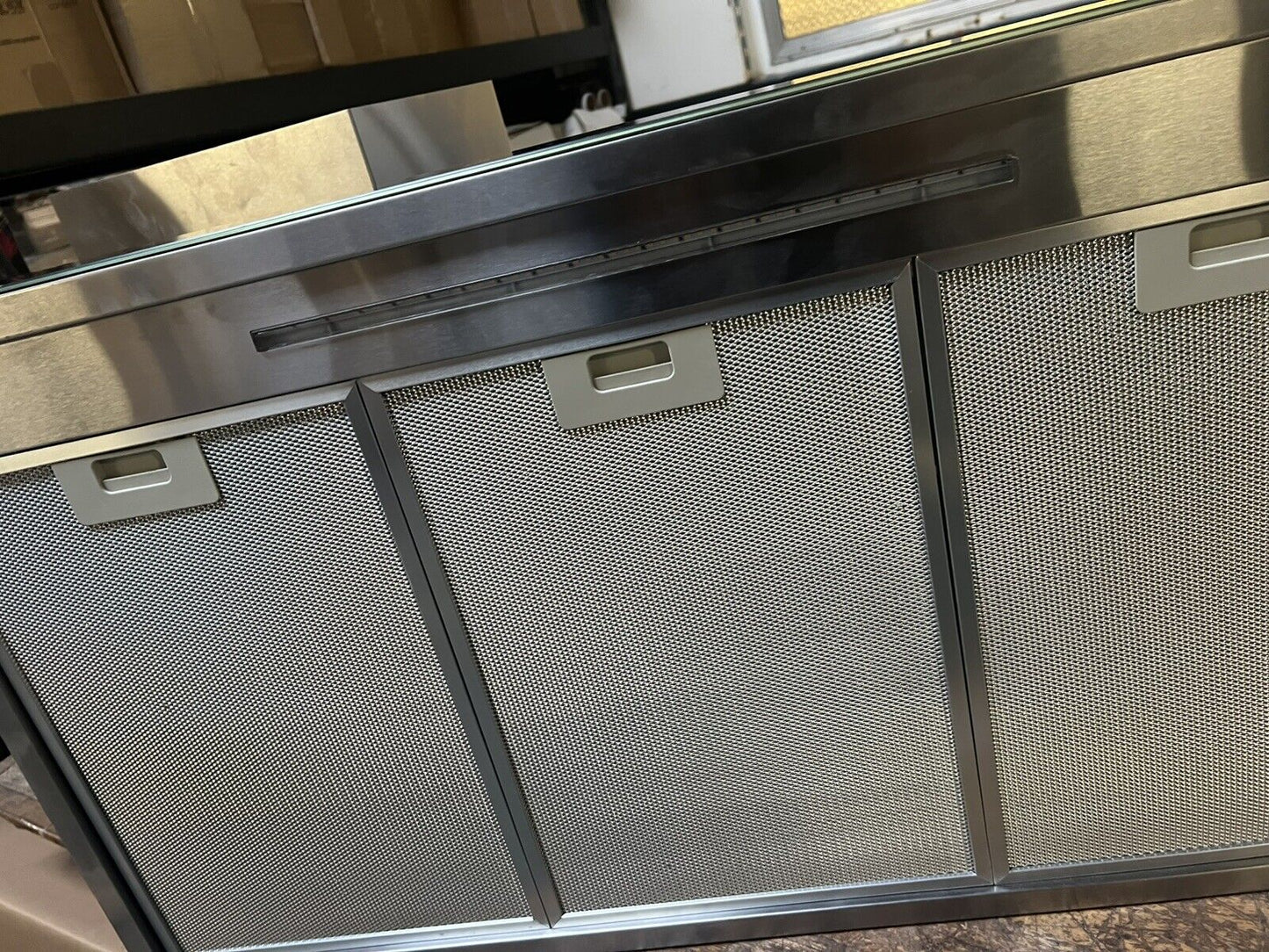 GoodHome AirSensor GHBH90ASBL Glass Box Cooker hood (W)90cm - Brushed stainless