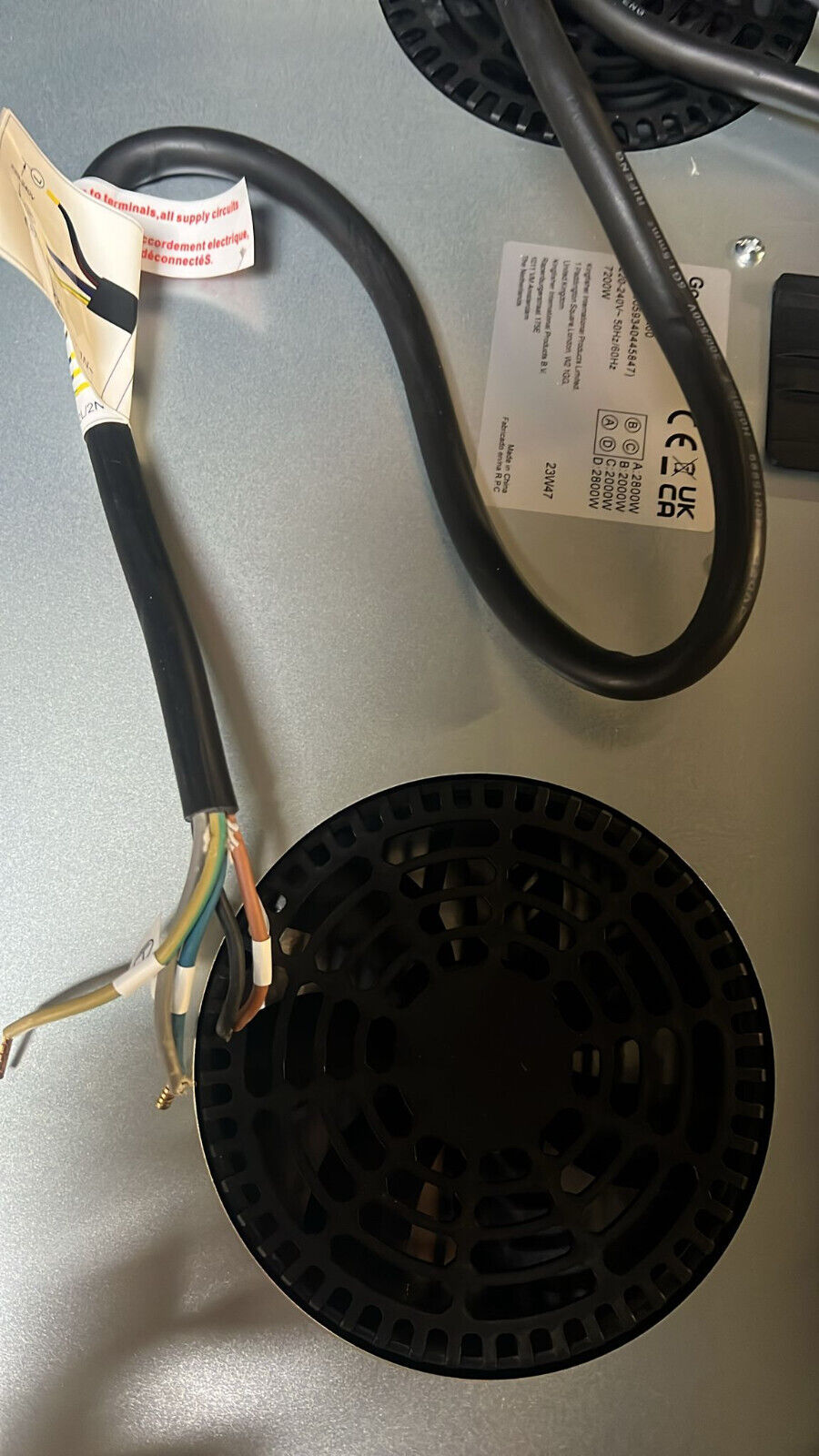 GoodHome Linksense GH4ZFXLK60 59cm Induction Hob - Black