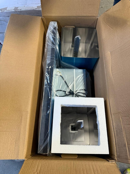 Cooke & Lewis CLIBHS90 Stainless steel Island Cooker hood (W)90cm