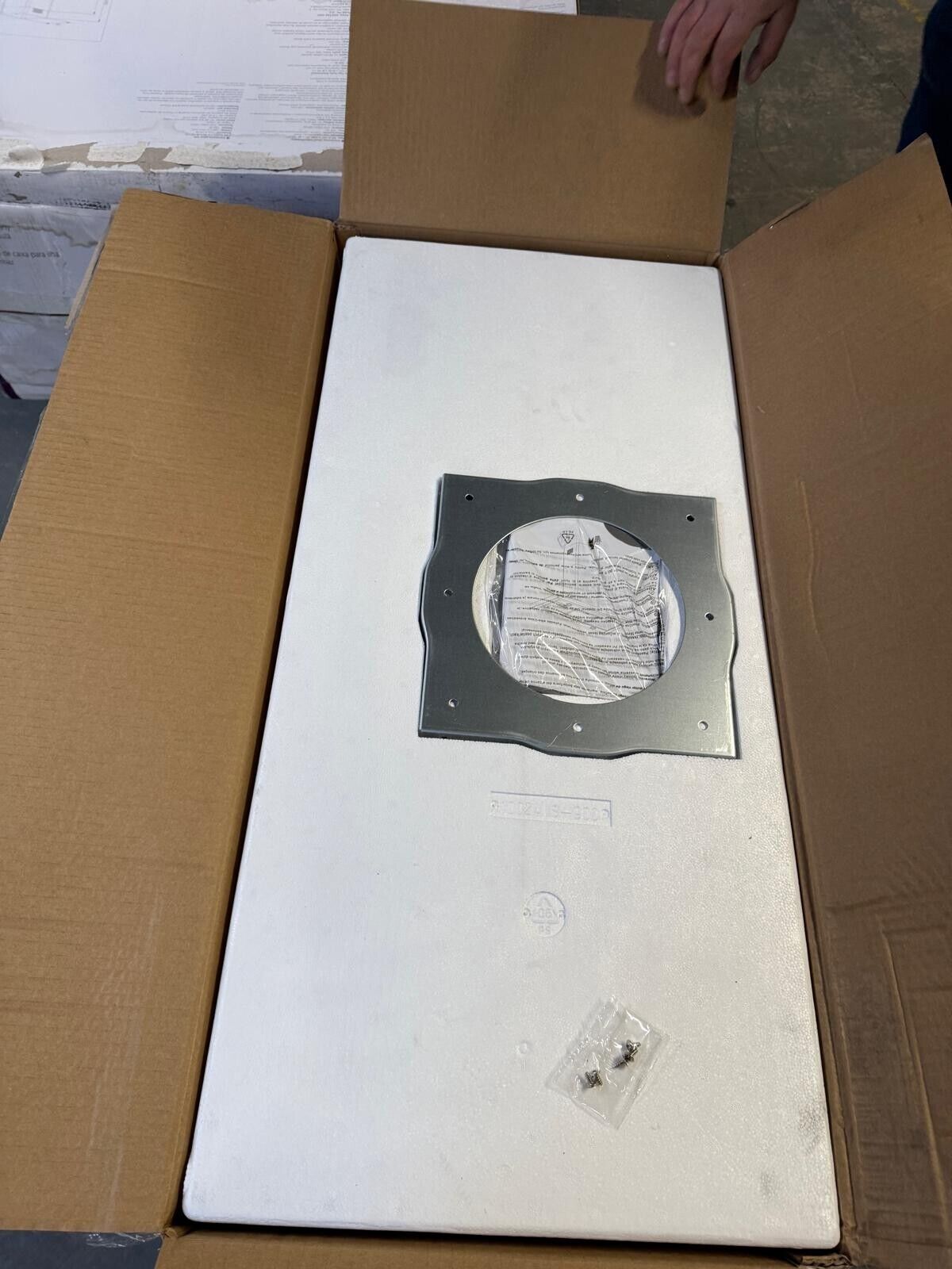 Cooke & Lewis CLIBHS90 Stainless steel Island Cooker hood (W)90cm