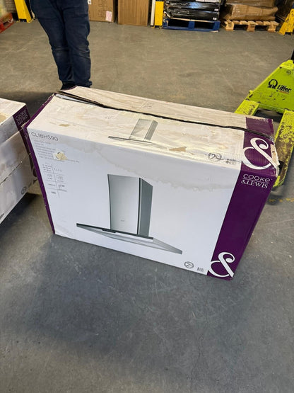 Cooke & Lewis CLIBHS90 Stainless steel Island Cooker hood (W)90cm