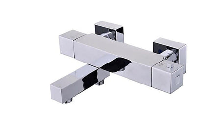 GoodHome Eforie Chrome effect Wall-mounted 2 Tap Hole Shower mixer Tap