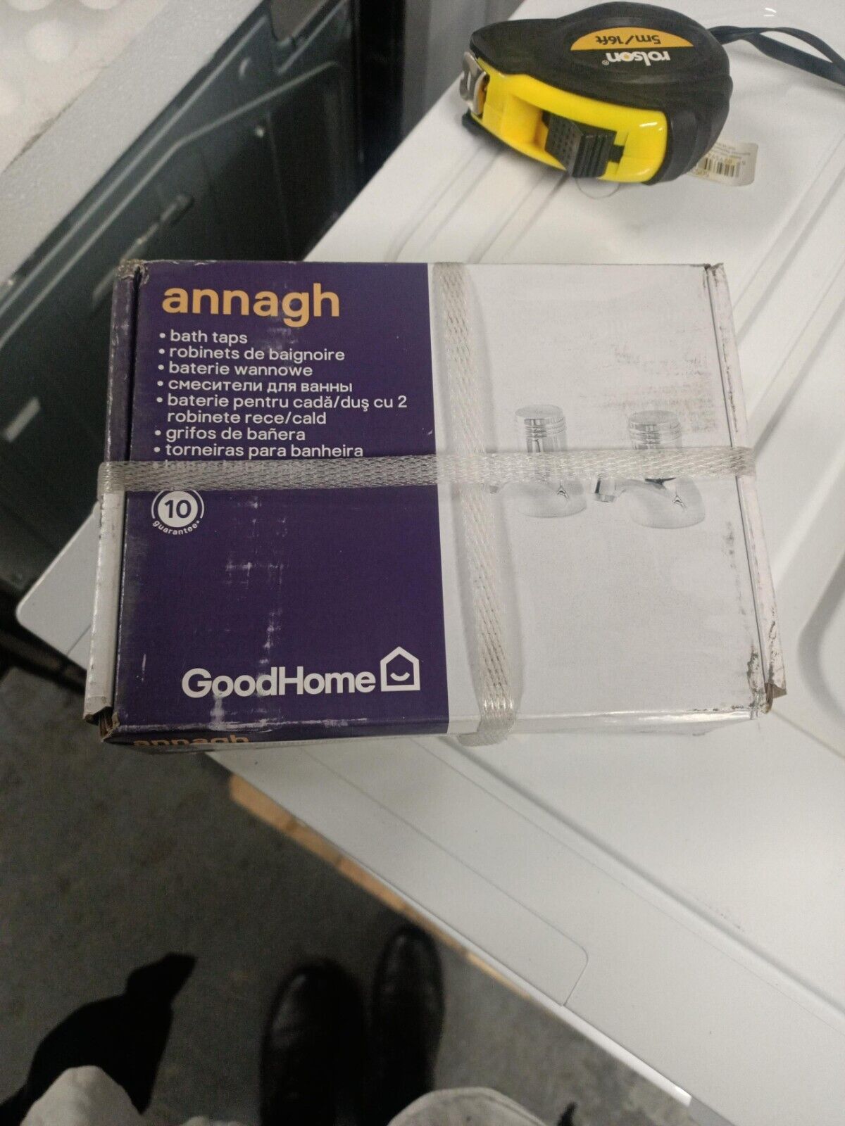 GoodHome Annagh Bath Pillar Tap, Pack of 2