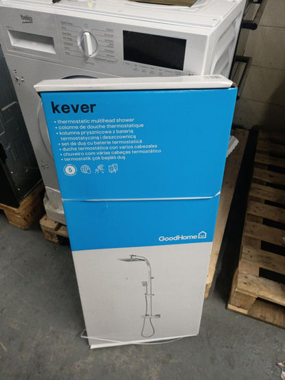 GoodHome Kever Chrome effect Shower