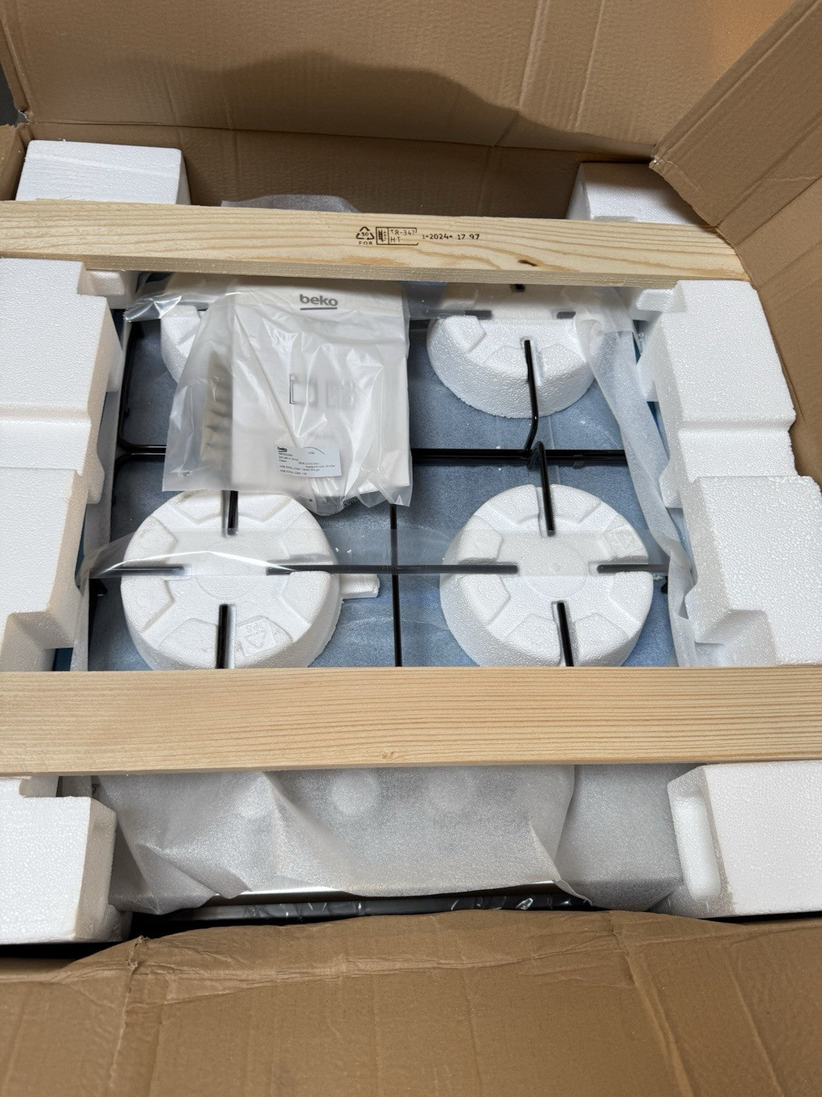 Beko QBSE223SX Built-in Multifunction Oven & Gas Hob Pack - Stainless Steel