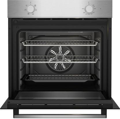 Beko QBSE223SX Built-in Multifunction Oven & Gas Hob Pack - Stainless Steel