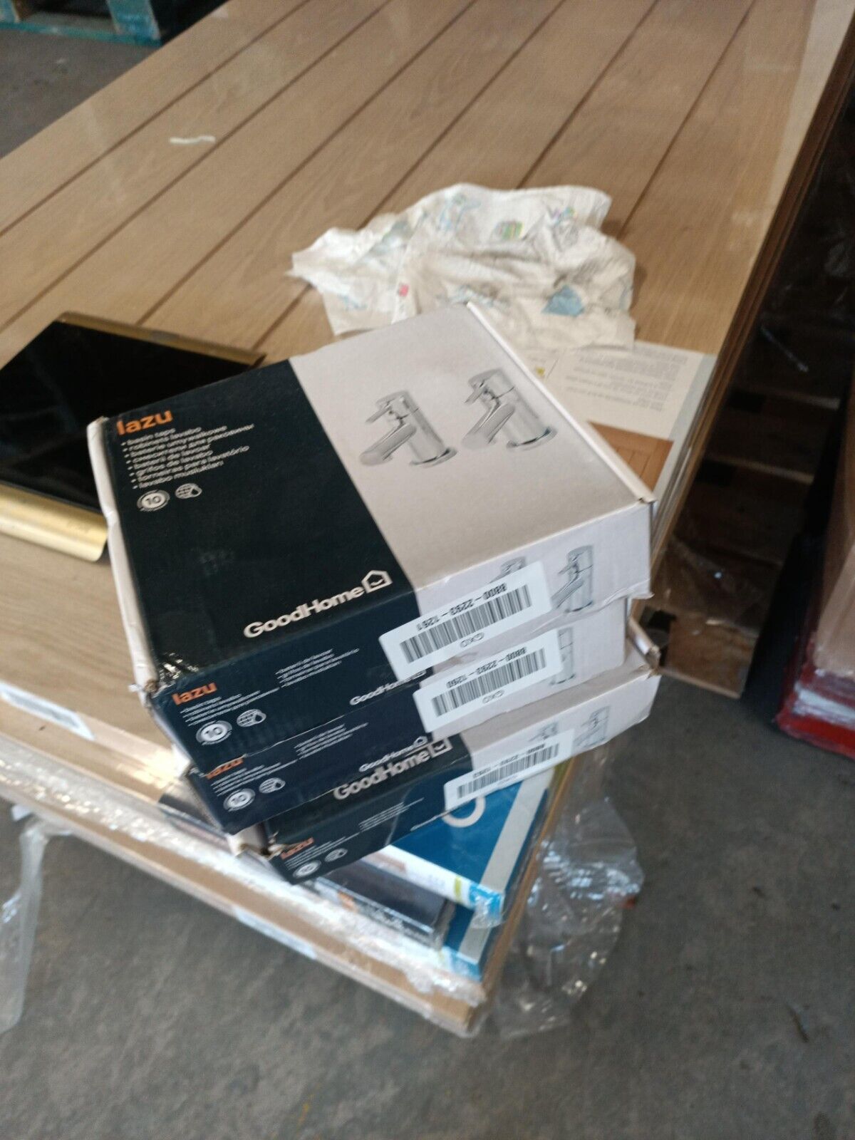 GoodHome Lazu Contemporary Basin Pillar Tap