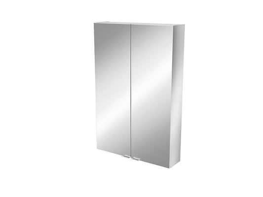 Imandra Tall Matt Mirror Effect Double Bathroom Cabinet Mirrored (H)900mm (W)600