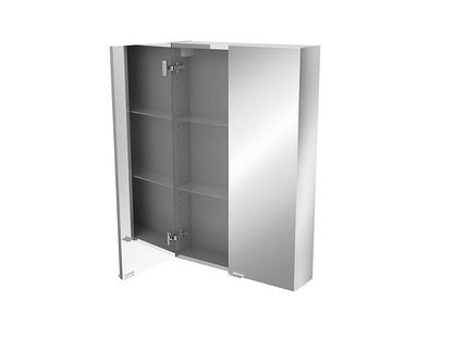 Imandra Tall Matt Mirror Effect Double Bathroom Cabinet Mirrored (H)900mm (W)600