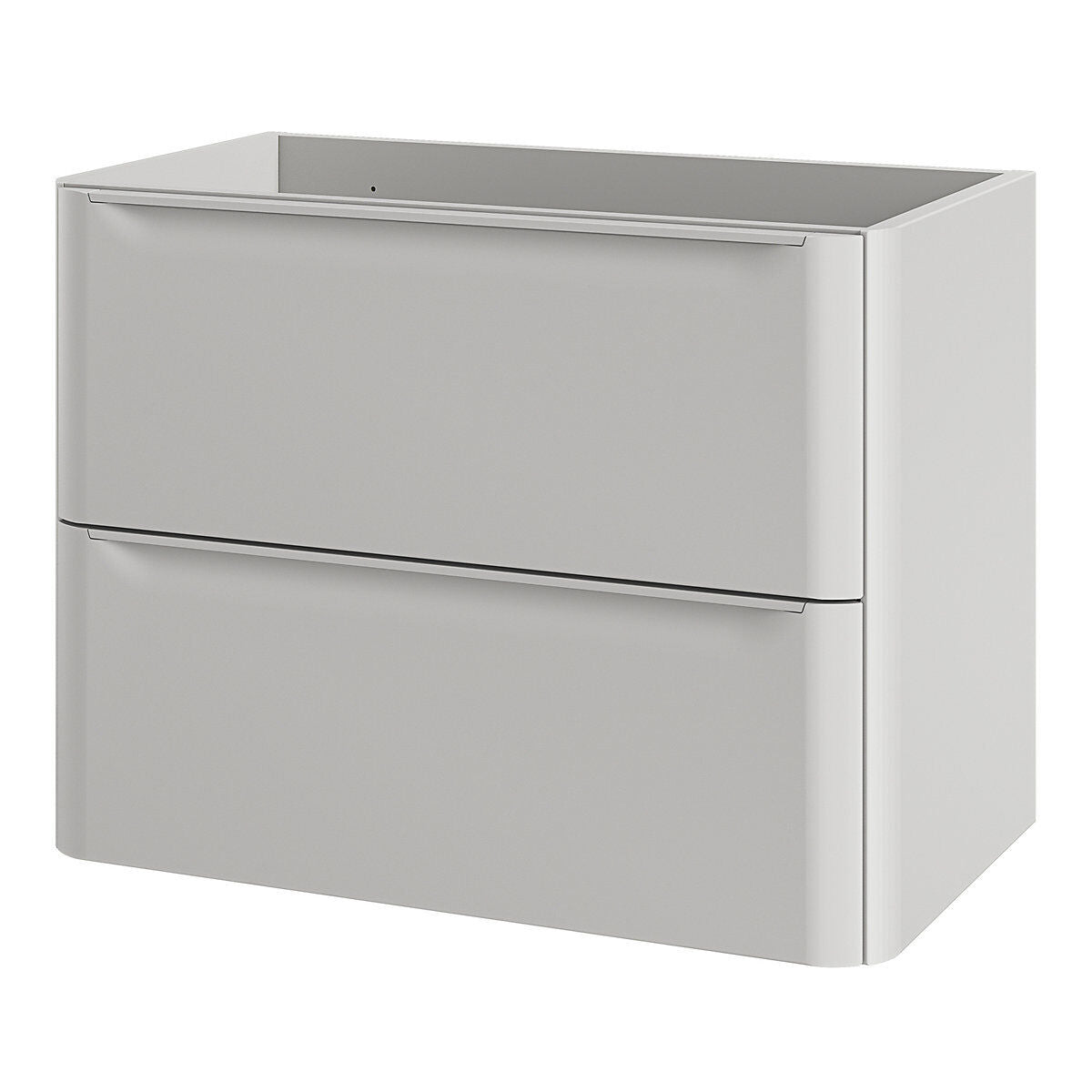 GoodHome Nevado Standard Matt Grey Bathroom Vanity Unit (H) 600mm (W) 800mm