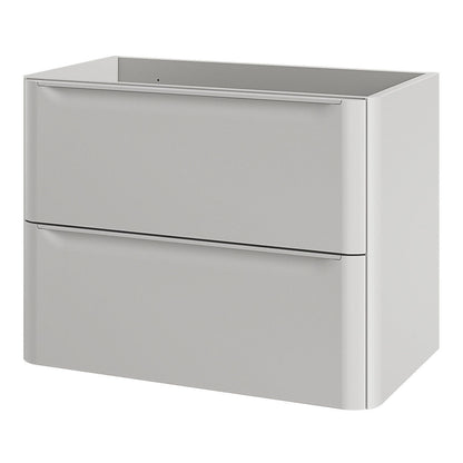 GoodHome Nevado Standard Matt Grey Bathroom Vanity Unit (H) 600mm (W) 800mm