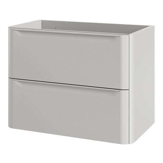 GoodHome Nevado Standard Matt Grey Bathroom Vanity Unit (H) 600mm (W) 800mm