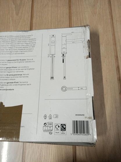 GoodHome Morita Stainless steel effect Kitchen Top lever Tap