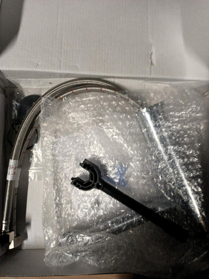 GoodHome Morita Stainless steel effect Kitchen Top lever Tap