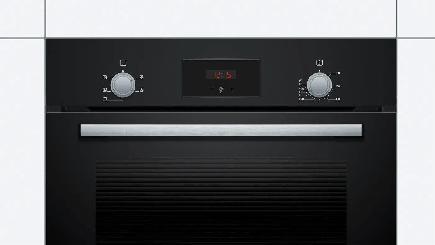 Bosch HHF113BA0B Built-in Single Multifunction Oven - Black RRP £329