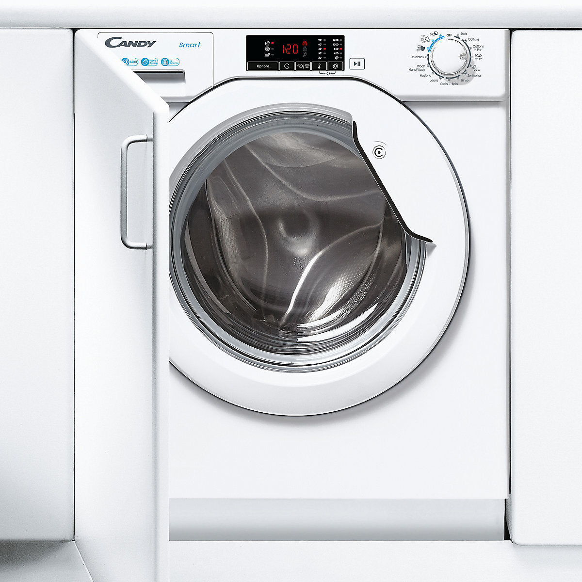 Candy CBW 49D1W4-80 9kg Built-in 1400rpm Washing Machine - White
