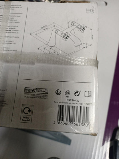 GoodHome Etel Manual Bath Filler Tap