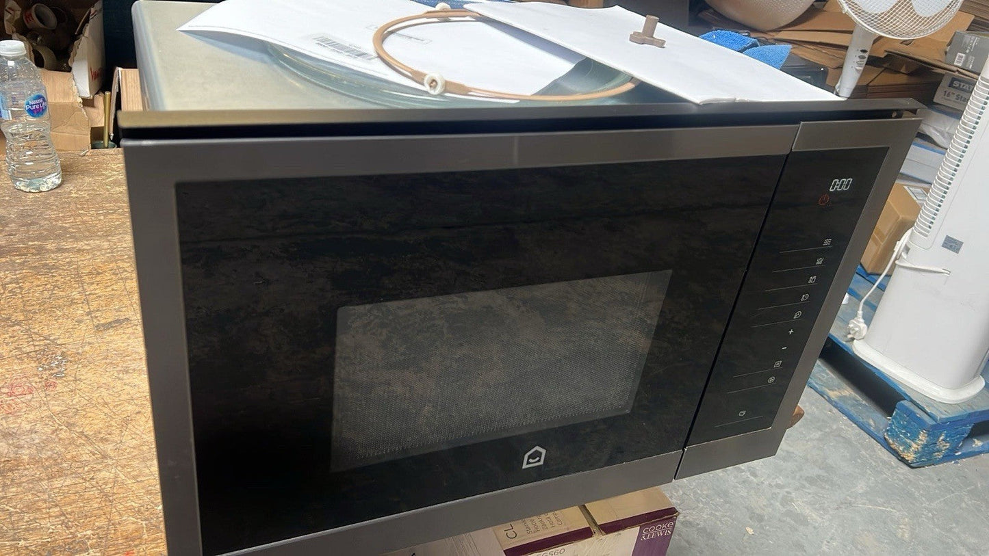 GoodHome Bamia GHMO25UK 25L Built-in Microwave - Brushed Black