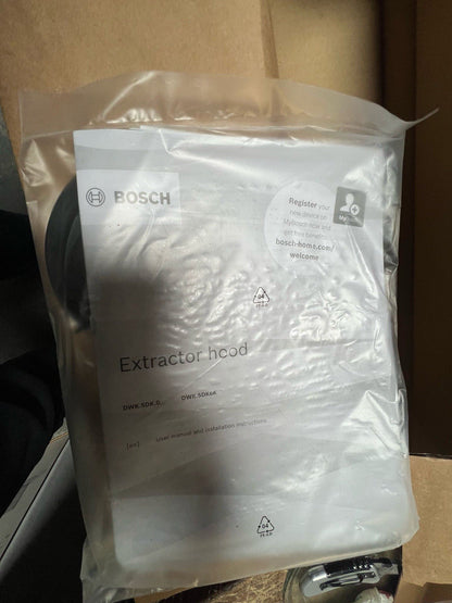 BOSCH Series 2 DWK85DK60B Angled Chimney Cooker Hood - Black