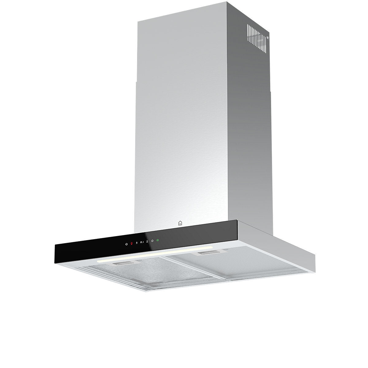 GoodHome AirSensor GHBH60ASBL Glass Box Cooker Hood (W)60cm - Stainless Steel