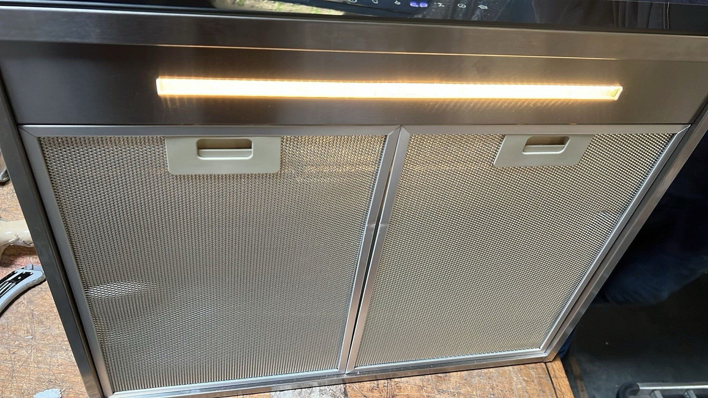 GoodHome AirSensor GHBH60ASBL Glass Box Cooker Hood (W)60cm - Stainless Steel