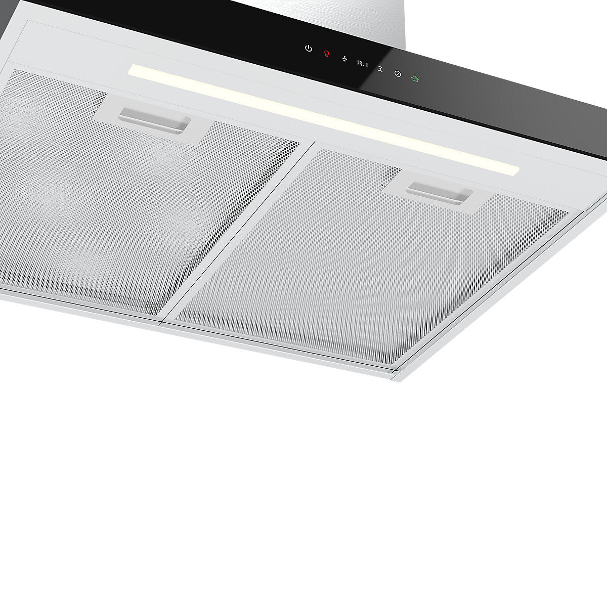 GoodHome AirSensor GHBH60ASBL Glass Box Cooker Hood (W)60cm - Stainless Steel
