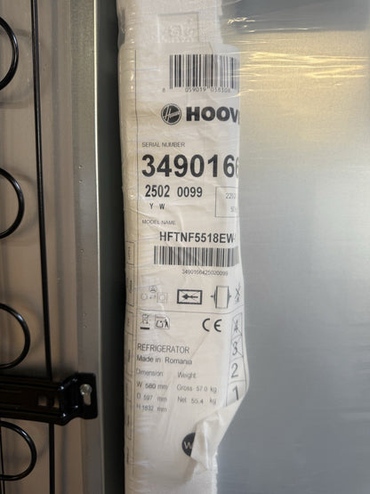 HOOVER HFTNF5518EW Integrated 70/30 Fridge Freezer - Sliding Hinge (Damaged)