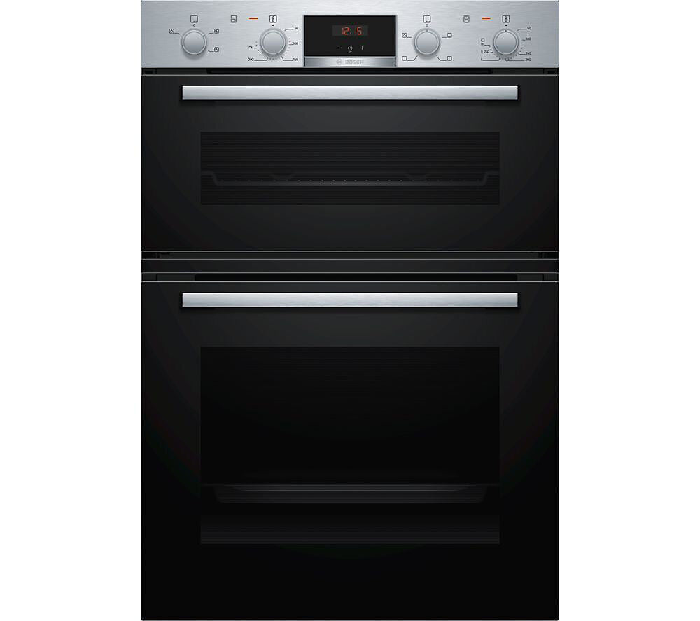 Bosch MHA133BR0B Built-in Double Oven - Stainless Steel Effect