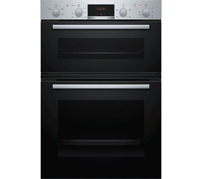 Bosch MHA133BR0B Built-in Double Oven - Stainless Steel Effect