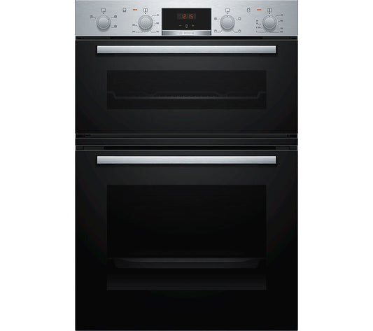 Bosch MHA133BR0B Built-in Double Oven - Stainless Steel Effect