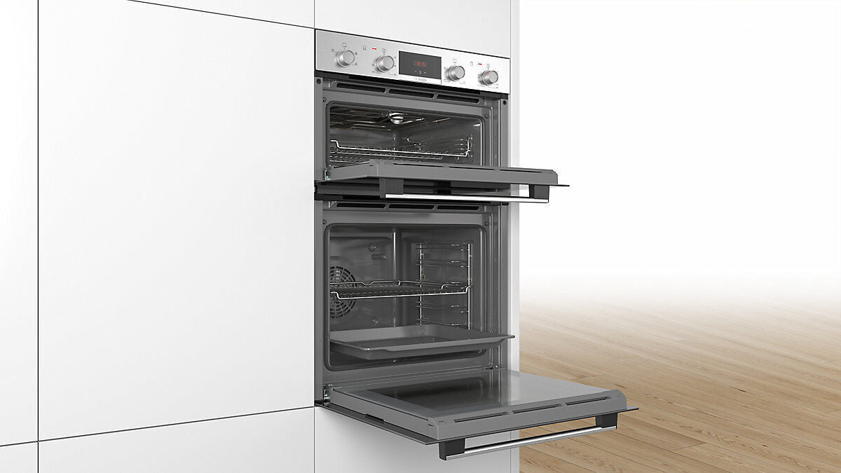 Bosch MHA133BR0B Built-in Double Oven - Stainless Steel Effect