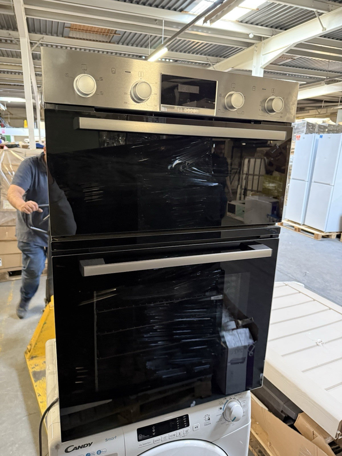 Bosch MHA133BR0B Built-in Double Oven - Stainless Steel Effect