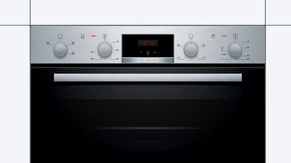 Bosch MHA133BR0B Built-in Double Oven - Stainless Steel Effect
