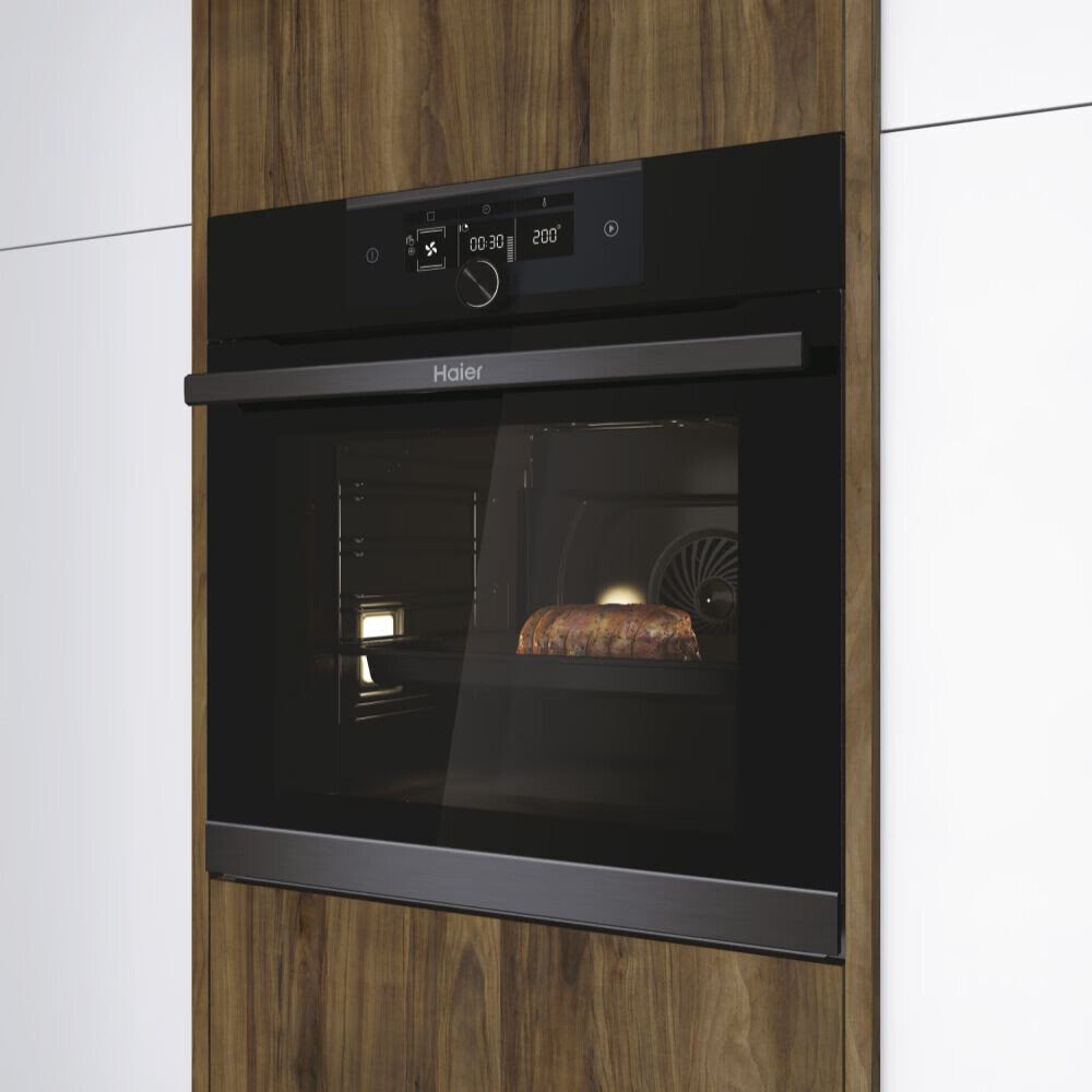 Haier Series 4 HWO60SM5F8BH Built-in Pyrolytic Single Pyrolytic Oven RRP £539